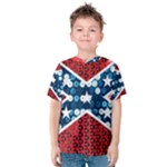 sequin confederate flag Kids  Cotton Tee