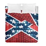 sequin confederate flag Duvet Cover Double Side (Full/ Double Size)