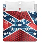 sequin confederate flag Duvet Cover Double Side (Queen Size)