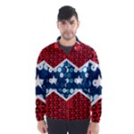 sequin confederate flag Wind Breaker (Men)