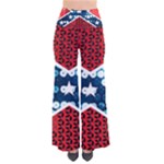 sequin confederate flag Women s Chic Palazzo Pants 