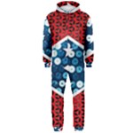 sequin confederate flag Hooded Jumpsuit (Men)