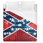 sequin confederate flag Duvet Cover (Queen Size)