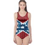 sequin confederate flag One Piece Swimsuit