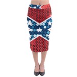 sequin confederate flag Midi Pencil Skirt