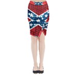 sequin confederate flag Midi Wrap Pencil Skirt