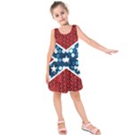 sequin confederate flag Kids  Sleeveless Dress