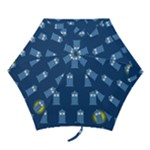 glitter tardis Mini Folding Umbrella