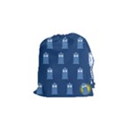 glitter tardis Drawstring Pouch (Small)