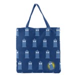 glitter tardis Grocery Tote Bag