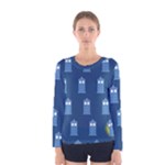 glitter tardis Women s Long Sleeve Tee