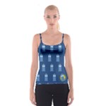 glitter tardis Spaghetti Strap Top