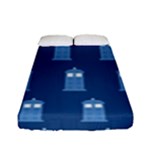 glitter tardis Fitted Sheet (Full/ Double Size)