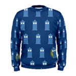 glitter tardis Men s Sweatshirt