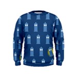 glitter tardis Kids  Sweatshirt