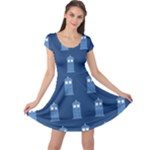 glitter tardis Cap Sleeve Dress