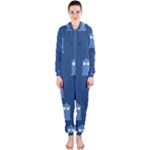 glitter tardis Hooded Jumpsuit (Ladies)