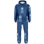 glitter tardis Hooded Jumpsuit (Men)