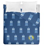 glitter tardis Duvet Cover Double Side (Queen Size)