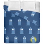 glitter tardis Duvet Cover Double Side (California King Size)