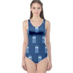 glitter tardis One Piece Swimsuit