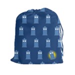 glitter tardis Drawstring Pouch (XXL)