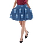 glitter tardis A-Line Pocket Skirt