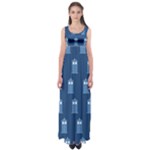 glitter tardis Empire Waist Maxi Dress