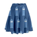 glitter tardis High Waist Skirt