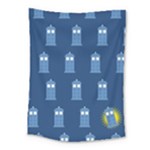 glitter tardis Medium Tapestry