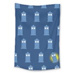 glitter tardis Large Tapestry