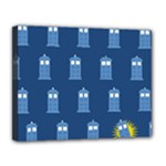 Tardis Doctor Who Canvas 14  x 11  (Stretched)