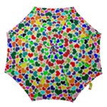 Valentine Rainbow Hearts Hook Handle Umbrella (Small)