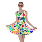 Valentine Rainbow Hearts Skater Dress