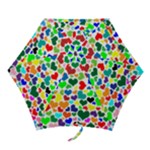 Valentine Rainbow Hearts Mini Folding Umbrella