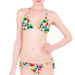 Valentine Rainbow Hearts Bikini Set