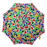 Valentine Rainbow Hearts Hook Handle Umbrella (Medium)