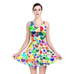 Valentine Rainbow Hearts Reversible Skater Dress