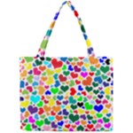 Valentine Rainbow Hearts Mini Tote Bag