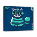 blue Cheshire Cat Canvas 10  x 8  (Stretched)