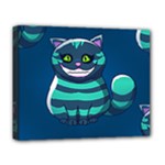 blue Cheshire Cat Deluxe Canvas 20  x 16  (Stretched)