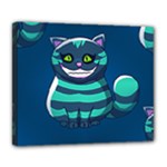 blue Cheshire Cat Deluxe Canvas 24  x 20  (Stretched)