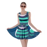 blue Cheshire Cat Skater Dress