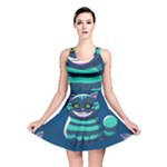 blue Cheshire Cat Reversible Skater Dress