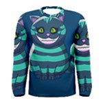 blue Cheshire Cat Men s Long Sleeve Tee