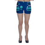 blue Cheshire Cat Skinny Shorts