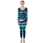 blue Cheshire Cat Long Sleeve Catsuit