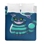 blue Cheshire Cat Duvet Cover Double Side (Full/ Double Size)