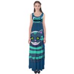 blue Cheshire Cat Empire Waist Maxi Dress