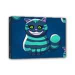 blue Cheshire Cat Mini Canvas 7  x 5  (Stretched)